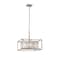Designers Fountain Linares 60 Watt 4 Light Aged Platinum Pendant with Crystal Prisms Shade 87431-AP - alternate 1